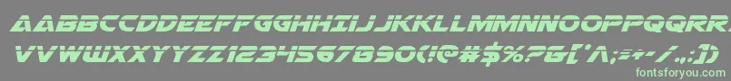 Airstrikelaser Font – Green Fonts on Gray Background