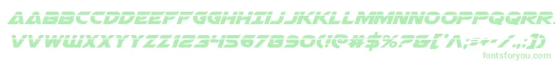 Airstrikelaser-Schriftart – Grüne Schriften