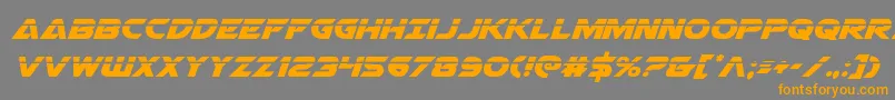 Airstrikelaser Font – Orange Fonts on Gray Background