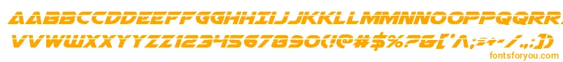 Airstrikelaser Font – Orange Fonts on White Background