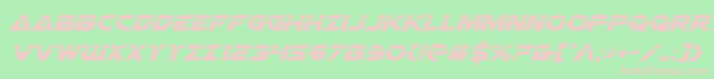 Airstrikelaser Font – Pink Fonts on Green Background