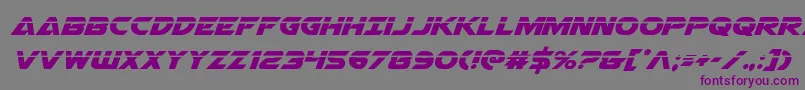 Airstrikelaser Font – Purple Fonts on Gray Background