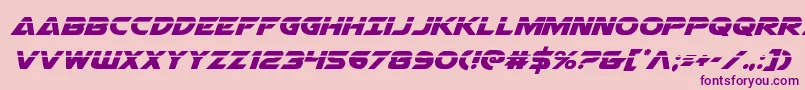 Airstrikelaser Font – Purple Fonts on Pink Background