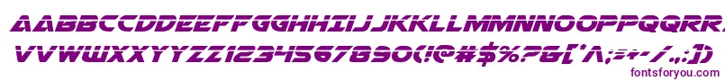 Airstrikelaser-Schriftart – Violette Schriften auf weißem Hintergrund