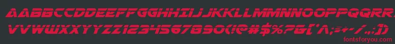 Airstrikelaser Font – Red Fonts on Black Background