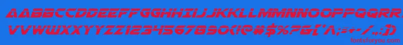 Airstrikelaser Font – Red Fonts on Blue Background