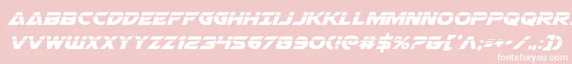 Airstrikelaser Font – White Fonts on Pink Background