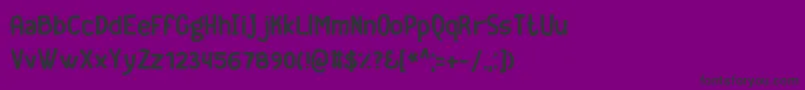 フォントGeekerBold – 紫の背景に黒い文字