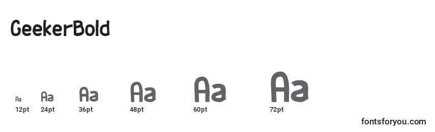 GeekerBold Font Sizes