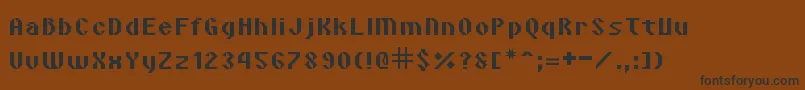 Шрифт VipondAngular – чёрные шрифты на коричневом фоне
