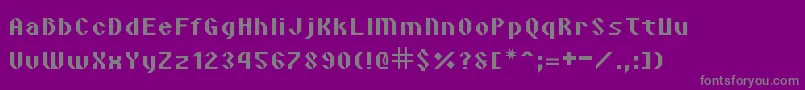 VipondAngular Font – Gray Fonts on Purple Background