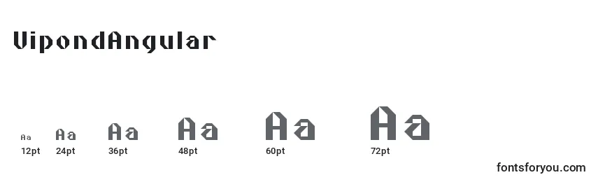 Größen der Schriftart VipondAngular