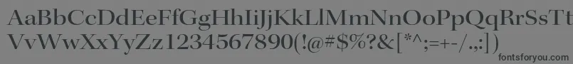 KeplerstdMediumextdisp Font – Black Fonts on Gray Background