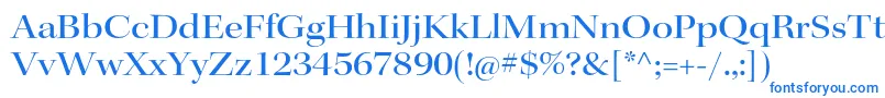 KeplerstdMediumextdisp Font – Blue Fonts on White Background