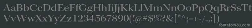 Шрифт KeplerstdMediumextdisp – серые шрифты на чёрном фоне