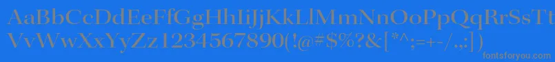 KeplerstdMediumextdisp-Schriftart – Graue Schriften auf blauem Hintergrund