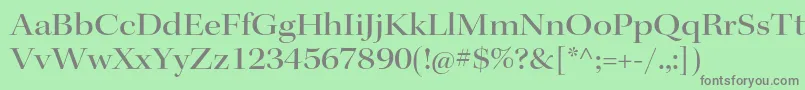 KeplerstdMediumextdisp Font – Gray Fonts on Green Background