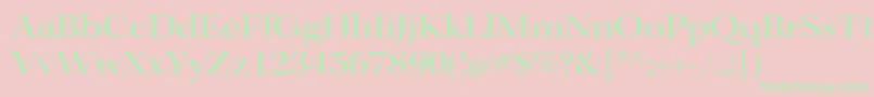フォントKeplerstdMediumextdisp – ピンクの背景に緑の文字