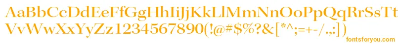フォントKeplerstdMediumextdisp – 白い背景にオレンジのフォント