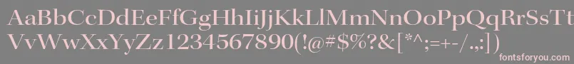 KeplerstdMediumextdisp-Schriftart – Rosa Schriften auf grauem Hintergrund