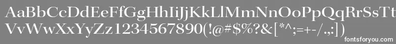KeplerstdMediumextdisp Font – White Fonts on Gray Background