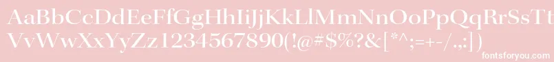 フォントKeplerstdMediumextdisp – ピンクの背景に白い文字