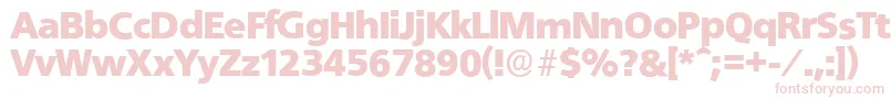 QuebecserialBlackRegular Font – Pink Fonts on White Background