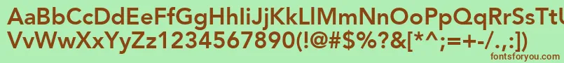 ExpoSsiBold Font – Brown Fonts on Green Background