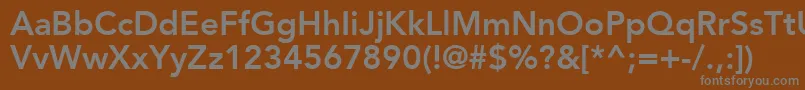 Шрифт ExpoSsiBold – серые шрифты на коричневом фоне