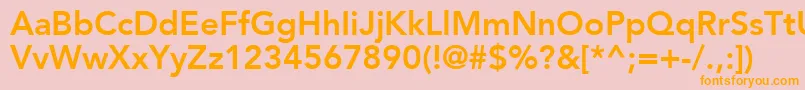 ExpoSsiBold Font – Orange Fonts on Pink Background