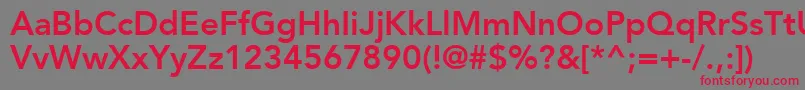 ExpoSsiBold Font – Red Fonts on Gray Background