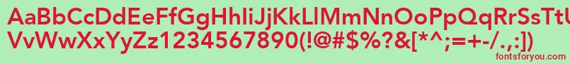 ExpoSsiBold Font – Red Fonts on Green Background