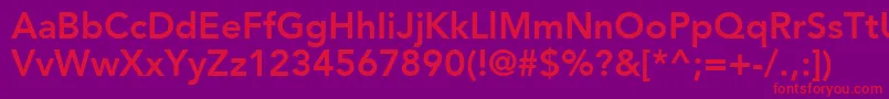 ExpoSsiBold Font – Red Fonts on Purple Background