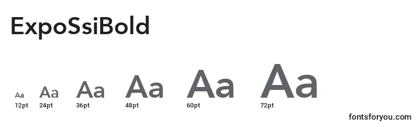 ExpoSsiBold Font Sizes