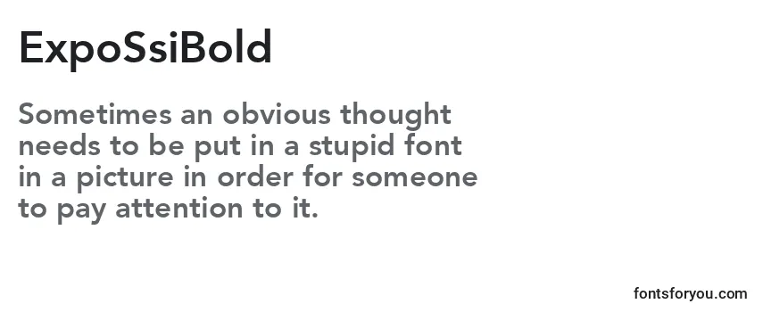 Review of the ExpoSsiBold Font