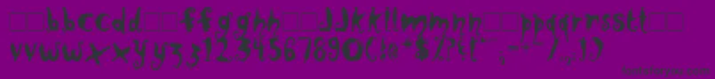 CloseToMeDemo Font – Black Fonts on Purple Background