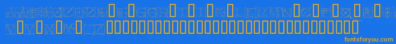 Más sobre la fuente Duererlatinconstructioncapitals fuente Duererlatinconstructioncapitals – Fuentes Naranjas Sobre Fondo Azul