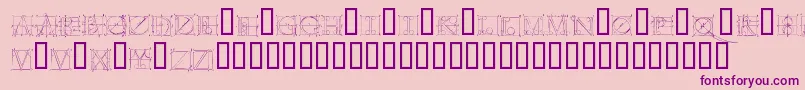 More about Duererlatinconstructioncapitals Font Duererlatinconstructioncapitals Font – Purple Fonts on Pink Background