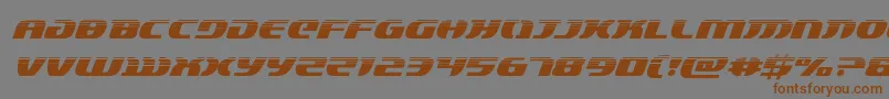 Шрифт Lordsith3halfital – коричневые шрифты на сером фоне