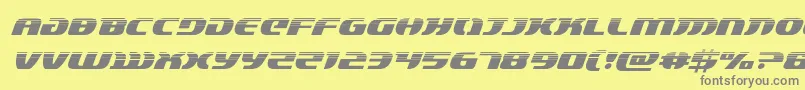 Lordsith3halfital Font – Gray Fonts on Yellow Background