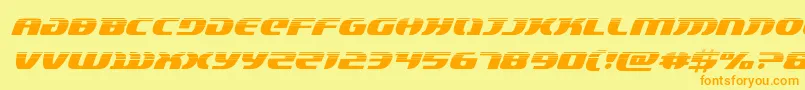 Lordsith3halfital Font – Orange Fonts on Yellow Background