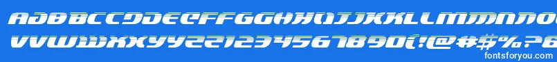 Lordsith3halfital Font – White Fonts on Blue Background