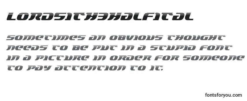 Lordsith3halfital Font