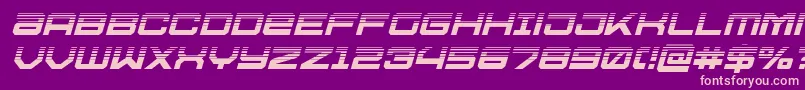 Ussdallashalfital Font – Pink Fonts on Purple Background