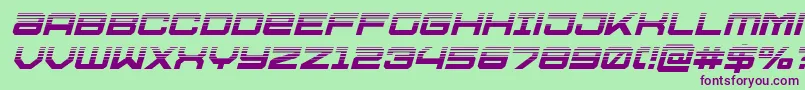 Ussdallashalfital Font – Purple Fonts on Green Background