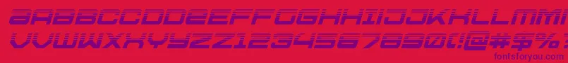 Ussdallashalfital Font – Purple Fonts on Red Background