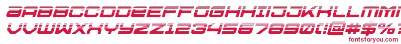 フォントUssdallashalfital – 白い背景に赤い文字