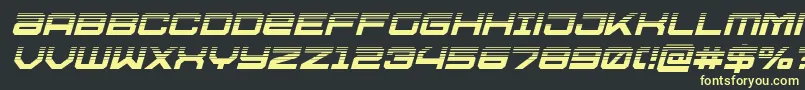 Ussdallashalfital Font – Yellow Fonts on Black Background