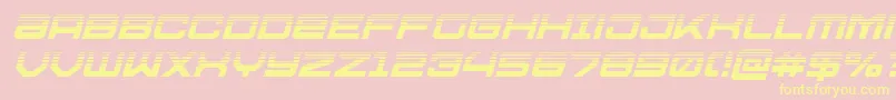 Ussdallashalfital Font – Yellow Fonts on Pink Background