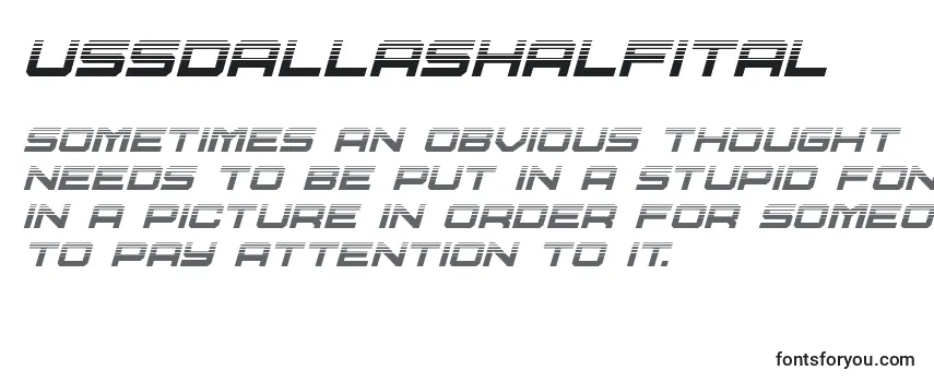 Ussdallashalfital Font
